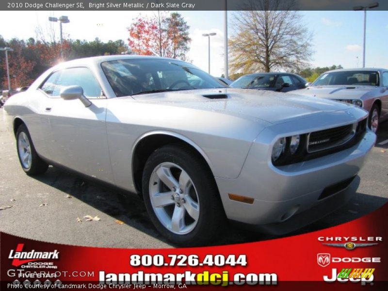 Bright Silver Metallic / Dark Slate Gray 2010 Dodge Challenger SE