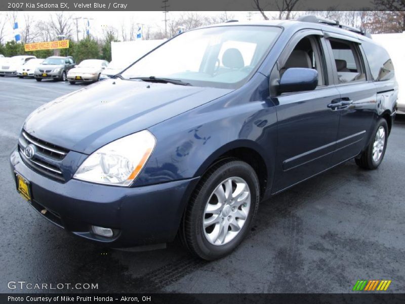 Velvet Blue / Gray 2007 Kia Sedona EX