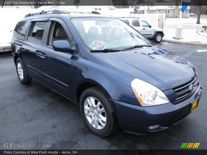 Velvet Blue / Gray 2007 Kia Sedona EX