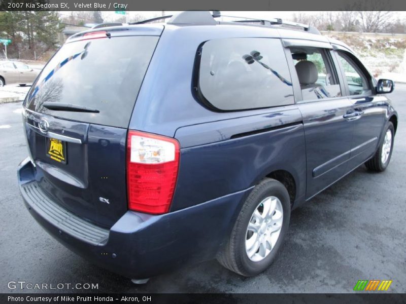 Velvet Blue / Gray 2007 Kia Sedona EX