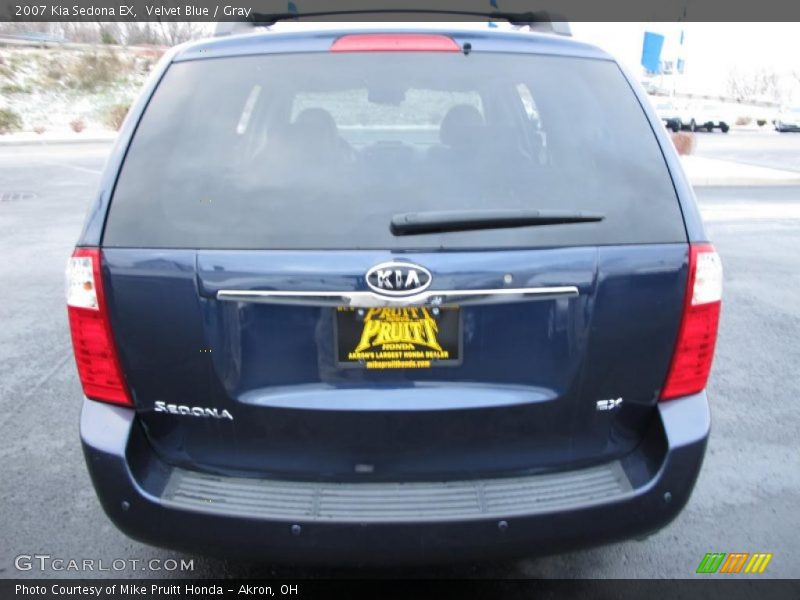 Velvet Blue / Gray 2007 Kia Sedona EX