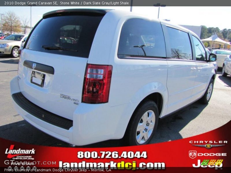 Stone White / Dark Slate Gray/Light Shale 2010 Dodge Grand Caravan SE
