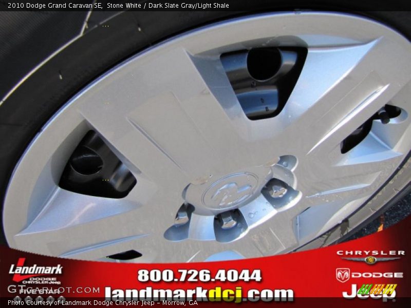 Stone White / Dark Slate Gray/Light Shale 2010 Dodge Grand Caravan SE