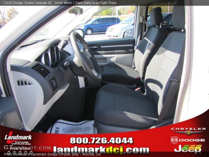 Stone White / Dark Slate Gray/Light Shale 2010 Dodge Grand Caravan SE