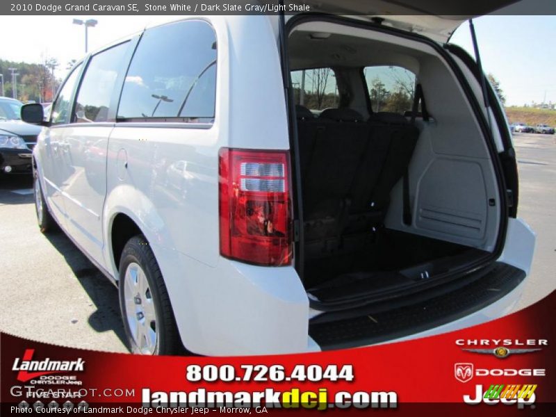 Stone White / Dark Slate Gray/Light Shale 2010 Dodge Grand Caravan SE