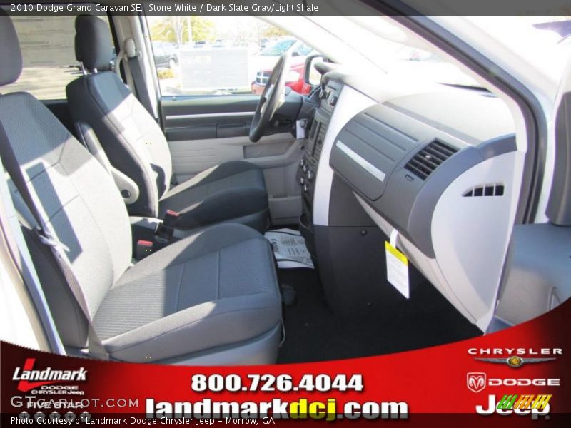 Stone White / Dark Slate Gray/Light Shale 2010 Dodge Grand Caravan SE