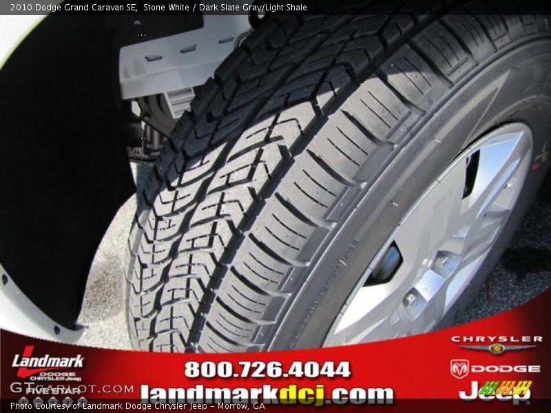 Stone White / Dark Slate Gray/Light Shale 2010 Dodge Grand Caravan SE