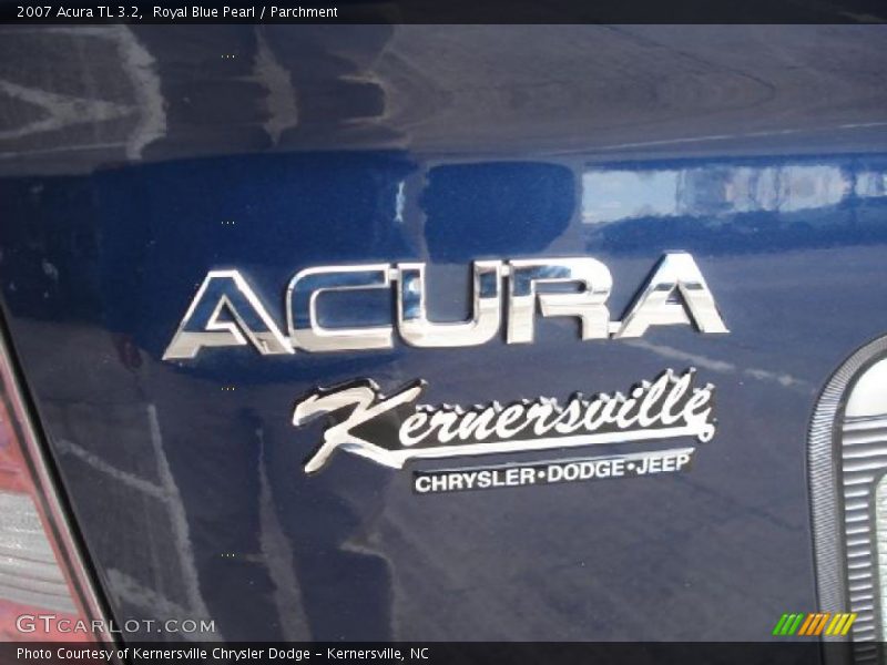 Royal Blue Pearl / Parchment 2007 Acura TL 3.2