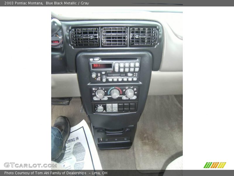 Blue Black Metallic / Gray 2003 Pontiac Montana