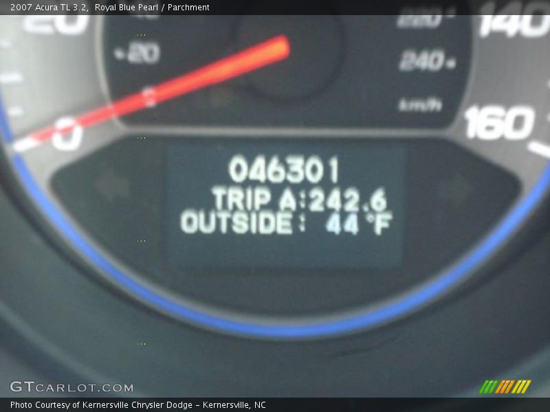 Royal Blue Pearl / Parchment 2007 Acura TL 3.2