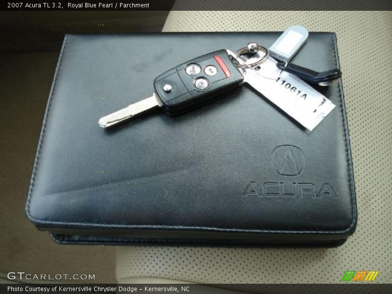 Royal Blue Pearl / Parchment 2007 Acura TL 3.2