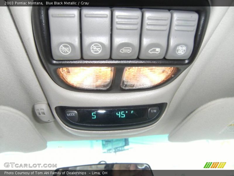 Blue Black Metallic / Gray 2003 Pontiac Montana