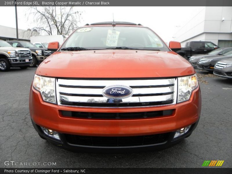 Blazing Copper Metallic / Charcoal Black 2007 Ford Edge SEL