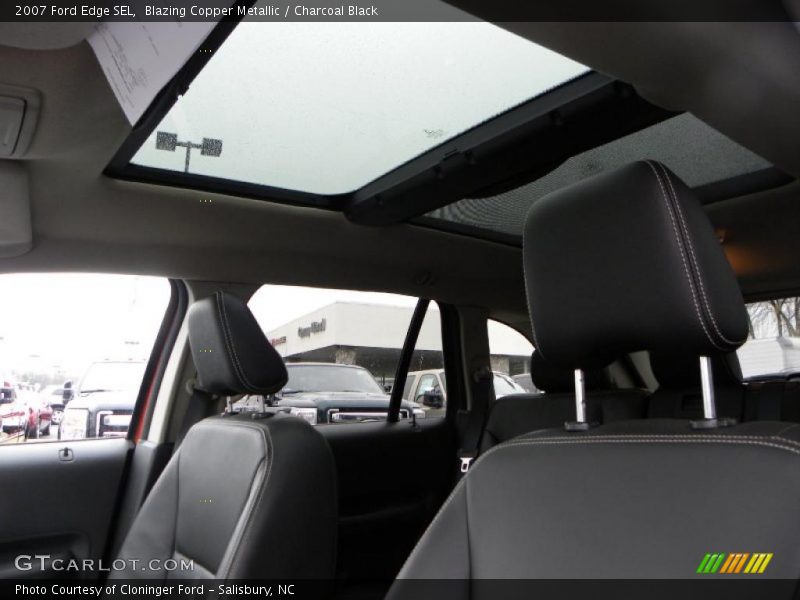 Blazing Copper Metallic / Charcoal Black 2007 Ford Edge SEL