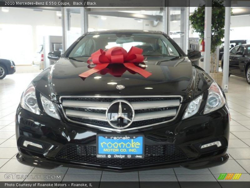 Black / Black 2010 Mercedes-Benz E 550 Coupe