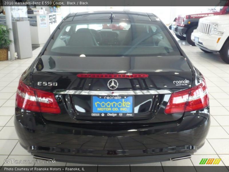 Black / Black 2010 Mercedes-Benz E 550 Coupe