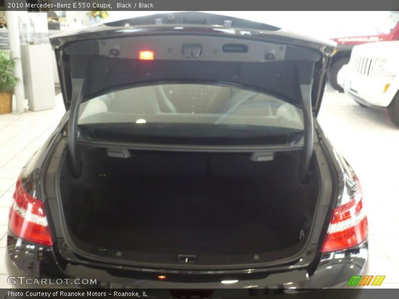 Black / Black 2010 Mercedes-Benz E 550 Coupe