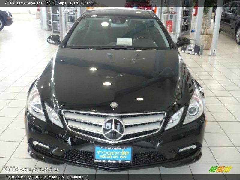 Black / Black 2010 Mercedes-Benz E 550 Coupe