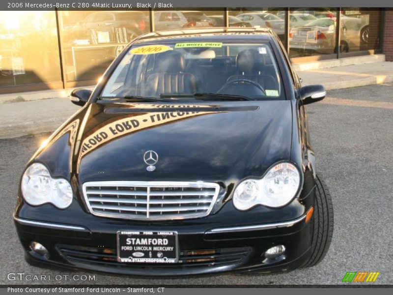 Black / Black 2006 Mercedes-Benz C 280 4Matic Luxury