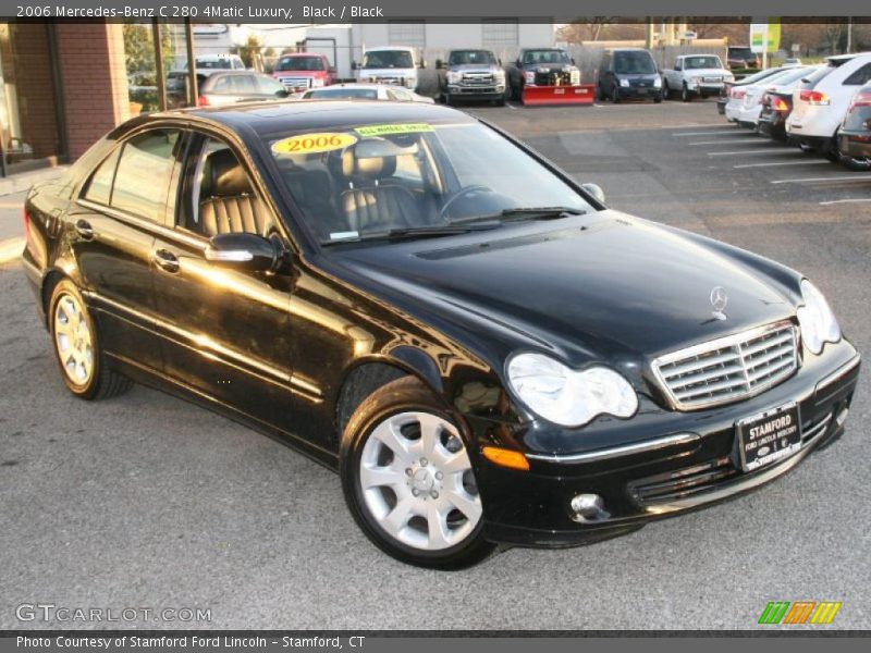 Black / Black 2006 Mercedes-Benz C 280 4Matic Luxury