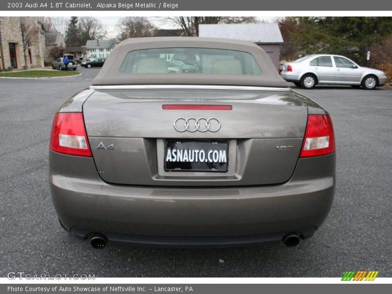 Alpaka Beige Metallic / Beige 2003 Audi A4 1.8T Cabriolet