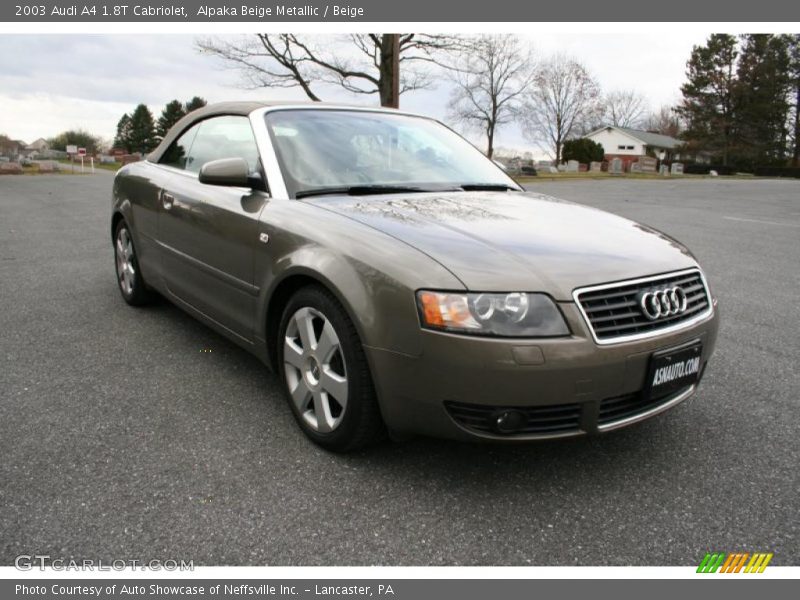 Alpaka Beige Metallic / Beige 2003 Audi A4 1.8T Cabriolet