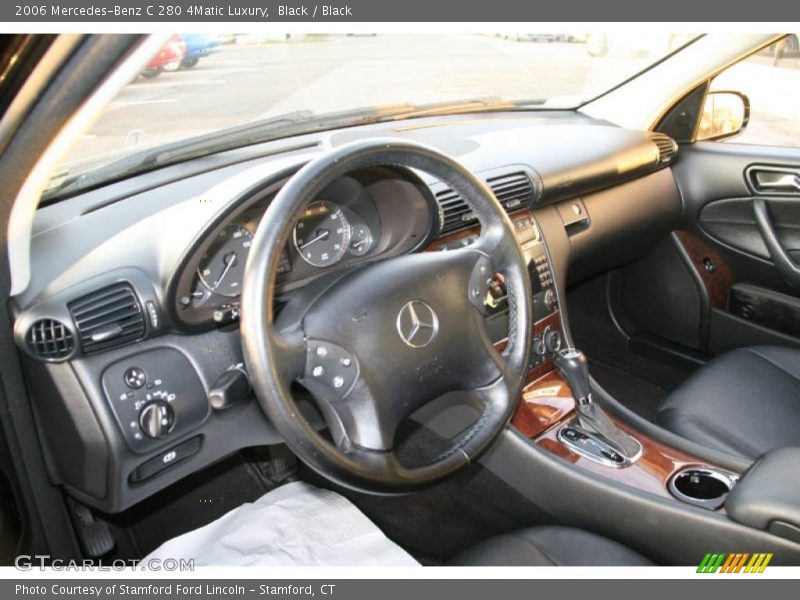 Black / Black 2006 Mercedes-Benz C 280 4Matic Luxury