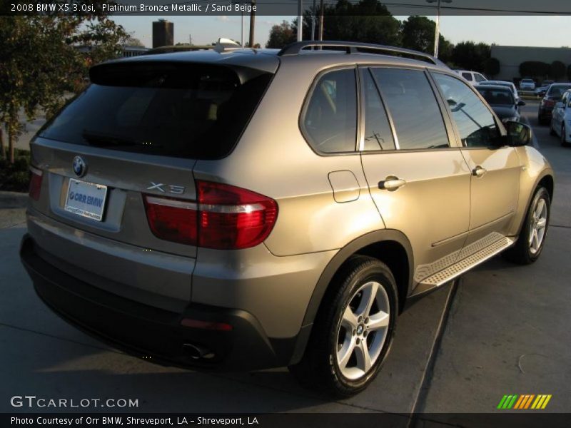 Platinum Bronze Metallic / Sand Beige 2008 BMW X5 3.0si