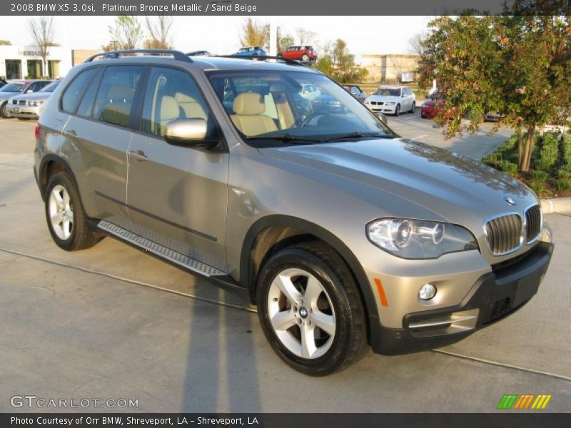 Platinum Bronze Metallic / Sand Beige 2008 BMW X5 3.0si