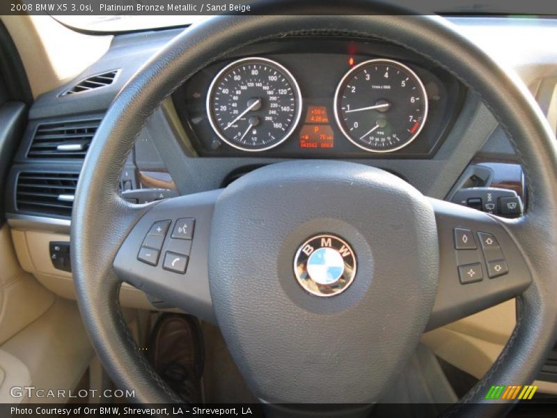 Platinum Bronze Metallic / Sand Beige 2008 BMW X5 3.0si