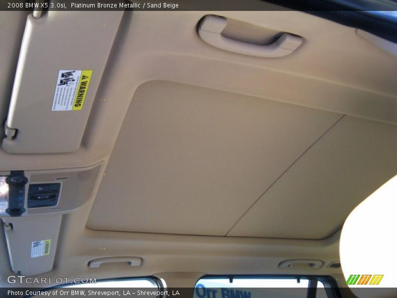 Platinum Bronze Metallic / Sand Beige 2008 BMW X5 3.0si