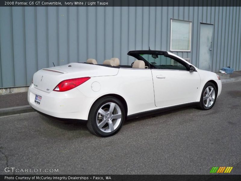 Ivory White / Light Taupe 2008 Pontiac G6 GT Convertible