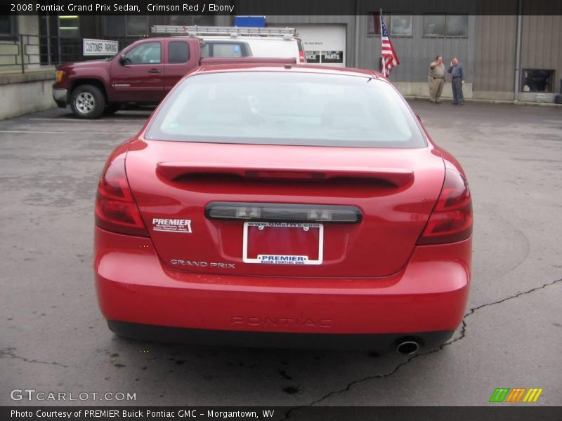 Crimson Red / Ebony 2008 Pontiac Grand Prix Sedan