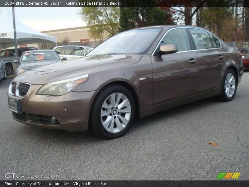 Kalahari Beige Metallic / Beige 2004 BMW 5 Series 545i Sedan