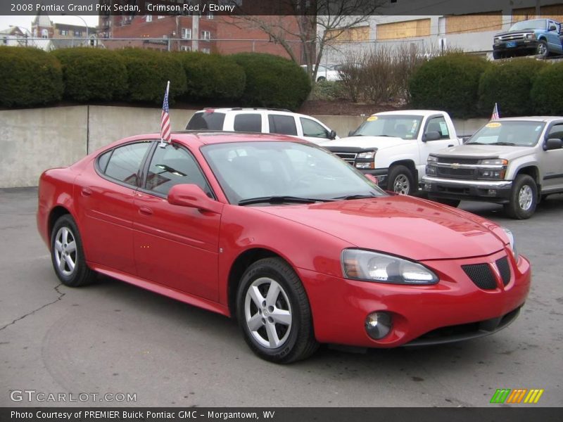 Crimson Red / Ebony 2008 Pontiac Grand Prix Sedan