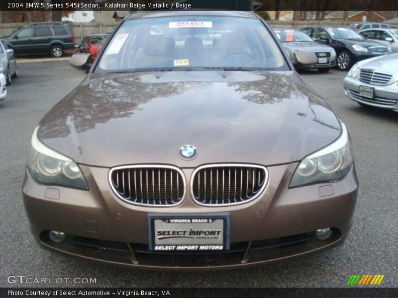 Kalahari Beige Metallic / Beige 2004 BMW 5 Series 545i Sedan