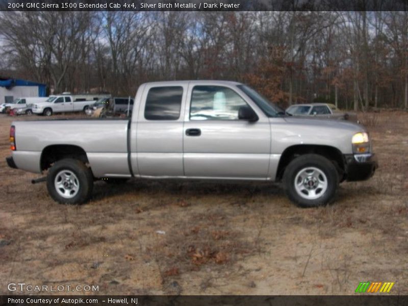 Silver Birch Metallic / Dark Pewter 2004 GMC Sierra 1500 Extended Cab 4x4