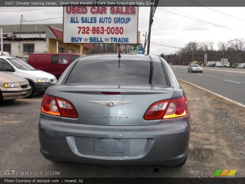 Silver Steel Metallic / Dark Slate Gray/Light Slate Gray 2007 Chrysler Sebring Sedan