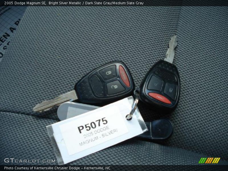 Bright Silver Metallic / Dark Slate Gray/Medium Slate Gray 2005 Dodge Magnum SE