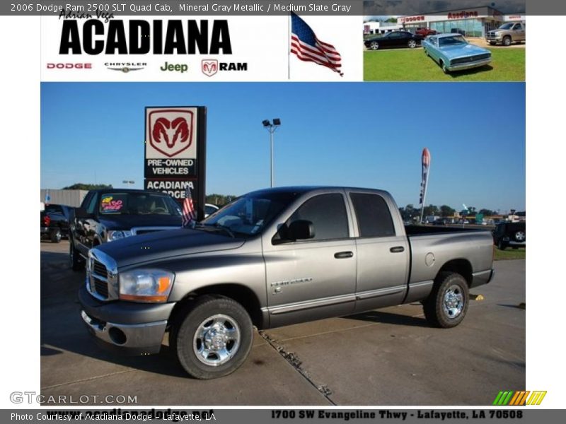 Mineral Gray Metallic / Medium Slate Gray 2006 Dodge Ram 2500 SLT Quad Cab