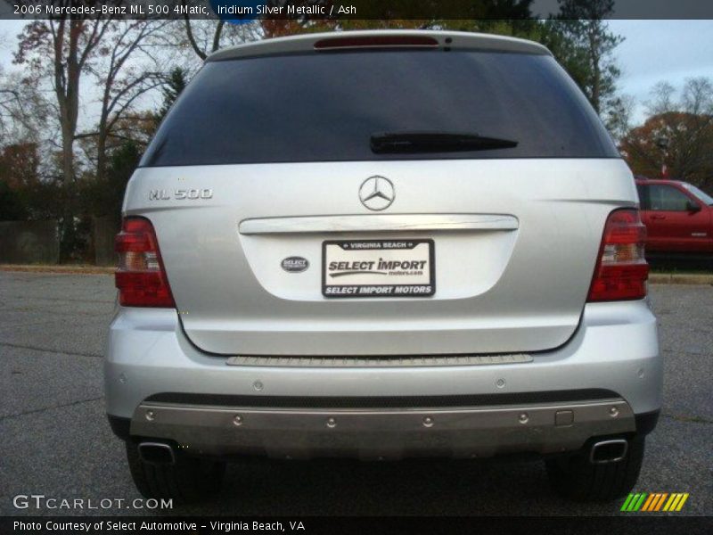 Iridium Silver Metallic / Ash 2006 Mercedes-Benz ML 500 4Matic