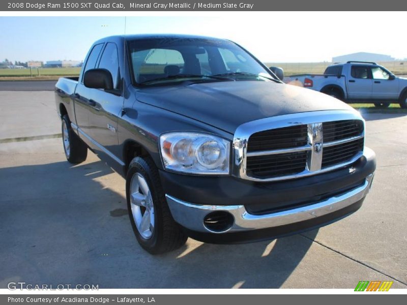 Mineral Gray Metallic / Medium Slate Gray 2008 Dodge Ram 1500 SXT Quad Cab