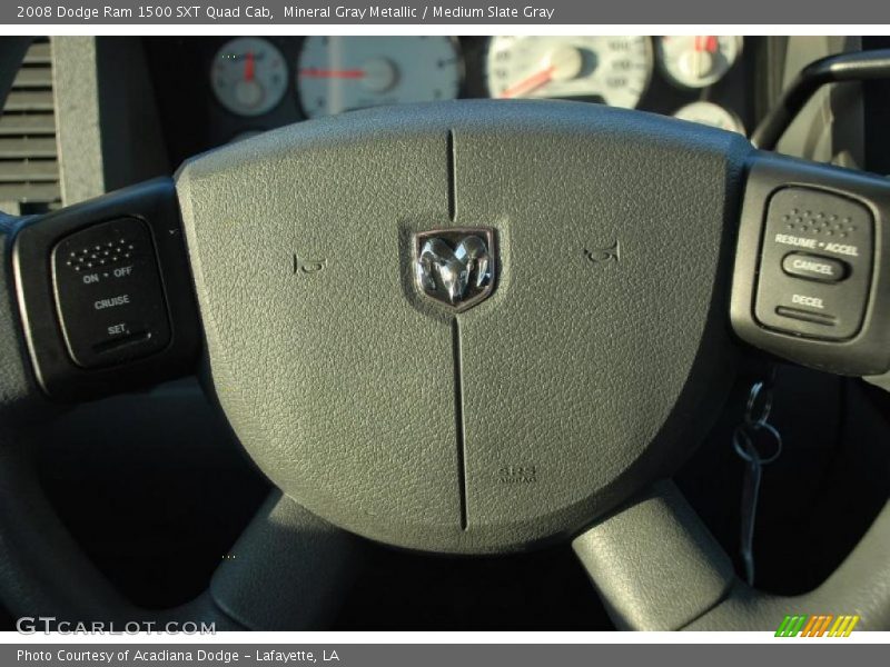 Mineral Gray Metallic / Medium Slate Gray 2008 Dodge Ram 1500 SXT Quad Cab
