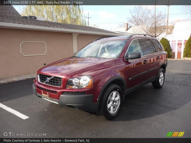 Ruby Red Metallic / Taupe 2003 Volvo XC90 2.5T AWD