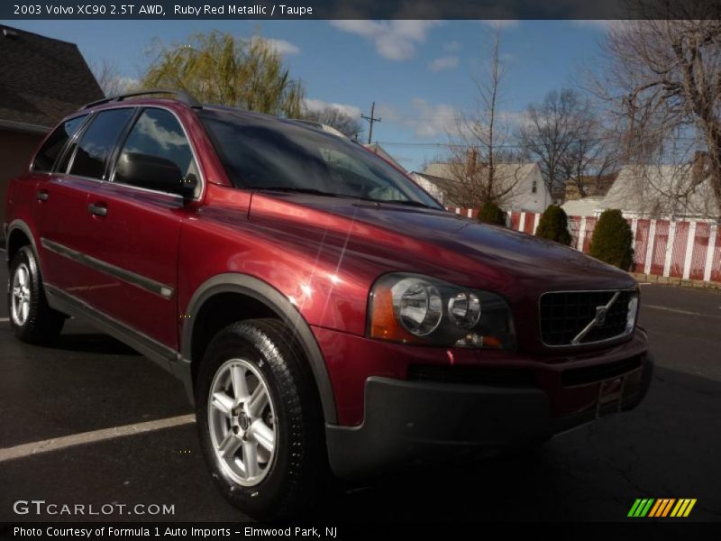 Ruby Red Metallic / Taupe 2003 Volvo XC90 2.5T AWD