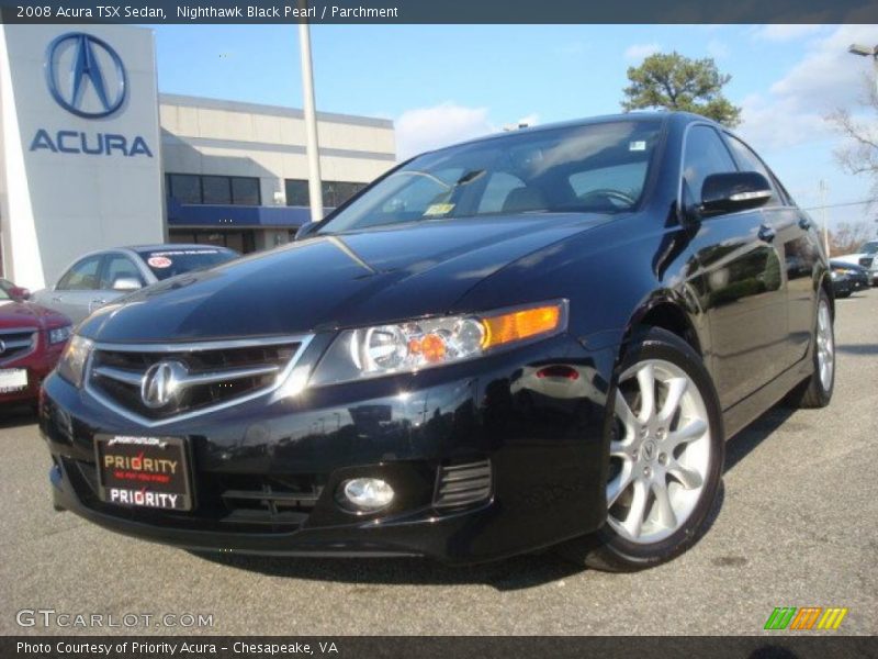 Nighthawk Black Pearl / Parchment 2008 Acura TSX Sedan