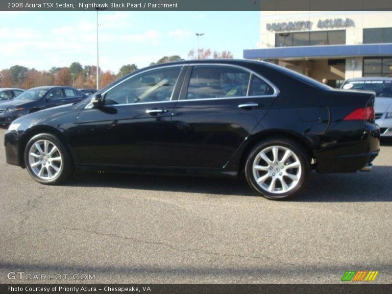 Nighthawk Black Pearl / Parchment 2008 Acura TSX Sedan