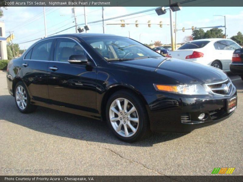 Nighthawk Black Pearl / Parchment 2008 Acura TSX Sedan