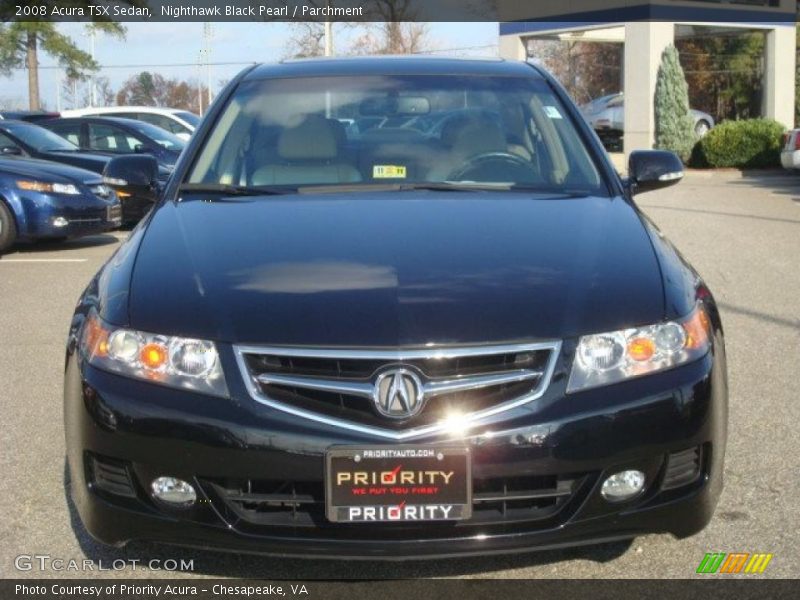 Nighthawk Black Pearl / Parchment 2008 Acura TSX Sedan