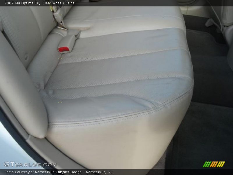 Clear White / Beige 2007 Kia Optima EX